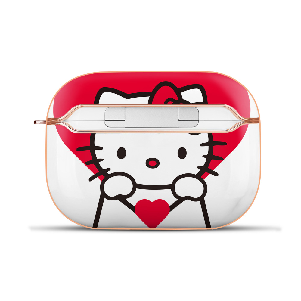 （画像用） Hello Kitty ハローキティ 【AirPods Pro用】ハードシェル保護ケース｜耐衝撃・防指紋・カラビナ付き商品仕様
