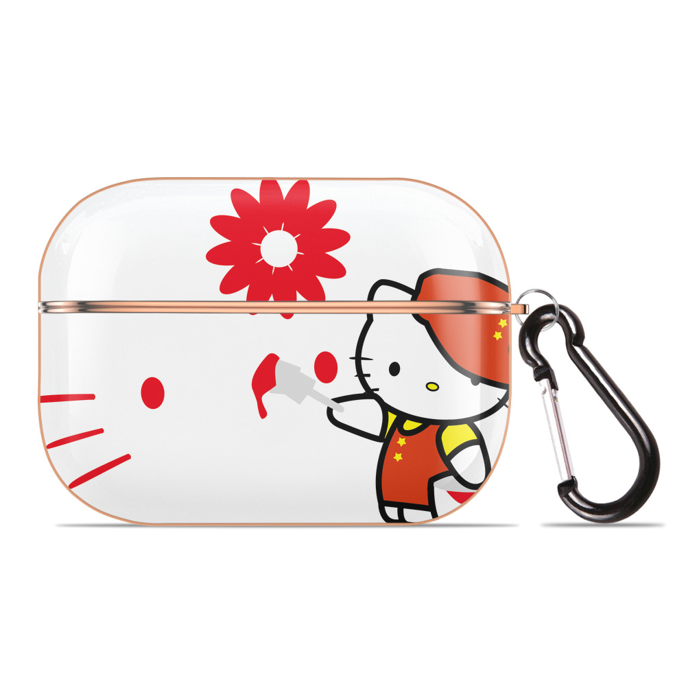 （画像用） Hello Kitty ハローキティ 【AirPods Pro用】ハードシェル保護ケース｜耐衝撃・防指紋・カラビナ付き商品仕様