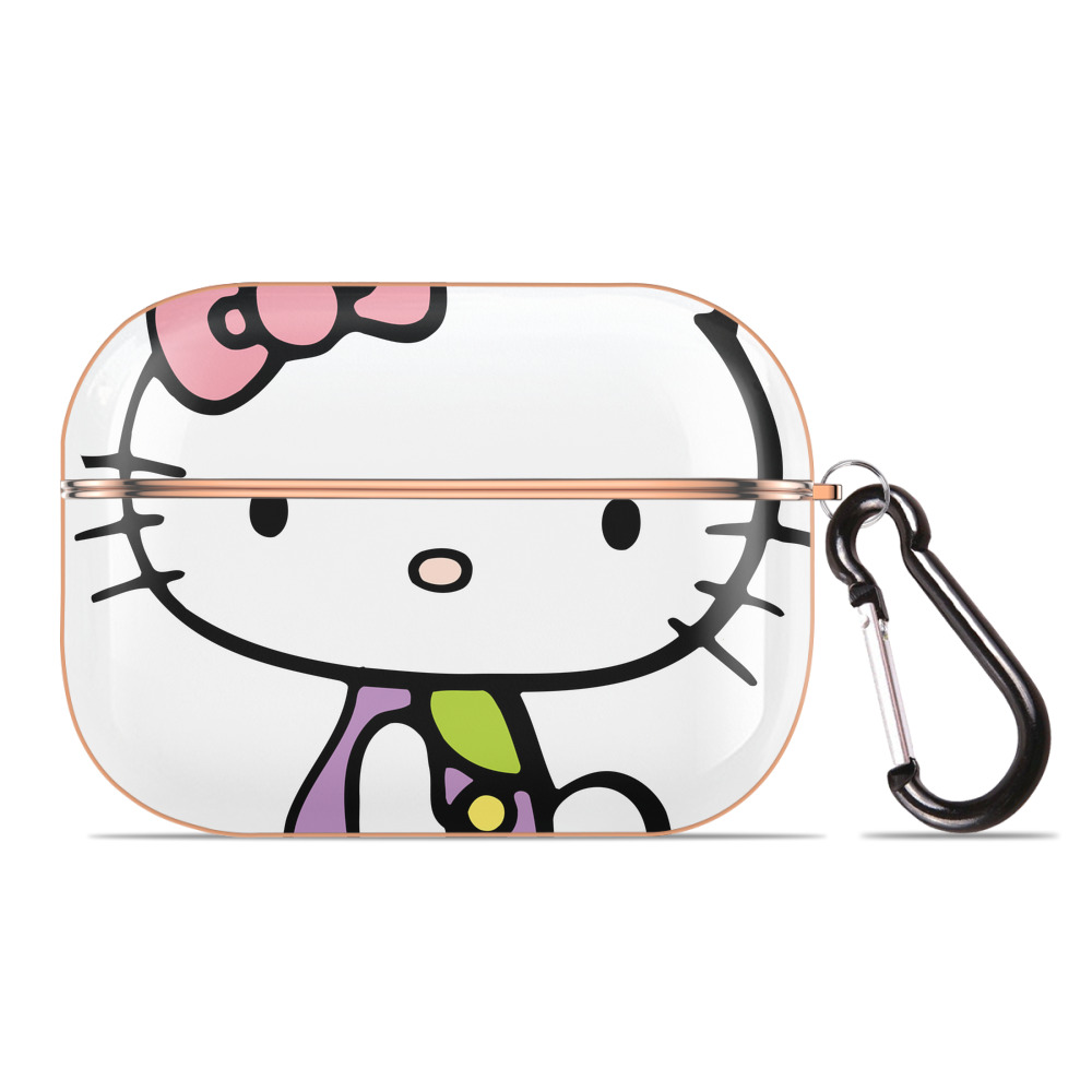 （画像用） Hello Kitty ハローキティ 【AirPods Pro用】ハードシェル保護ケース｜耐衝撃・防指紋・カラビナ付き商品仕様