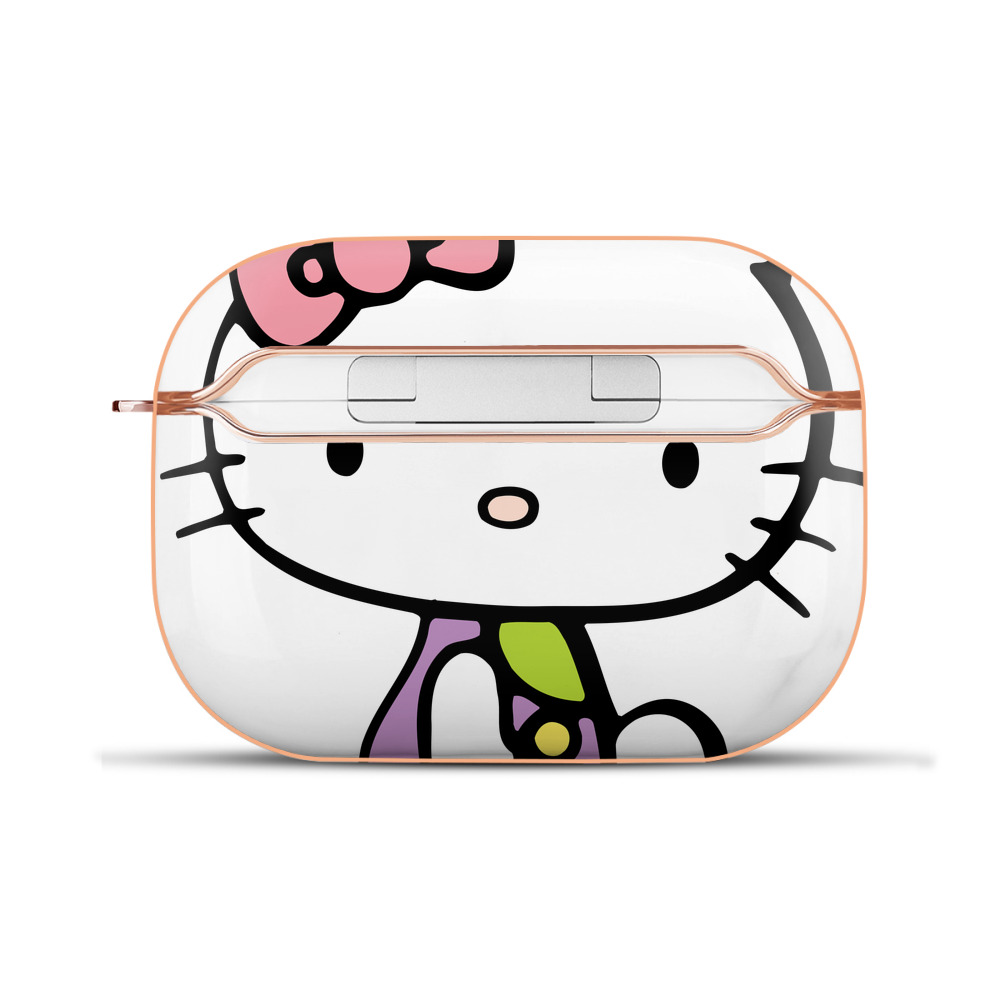 （画像用） Hello Kitty ハローキティ 【AirPods Pro用】ハードシェル保護ケース｜耐衝撃・防指紋・カラビナ付き商品仕様
