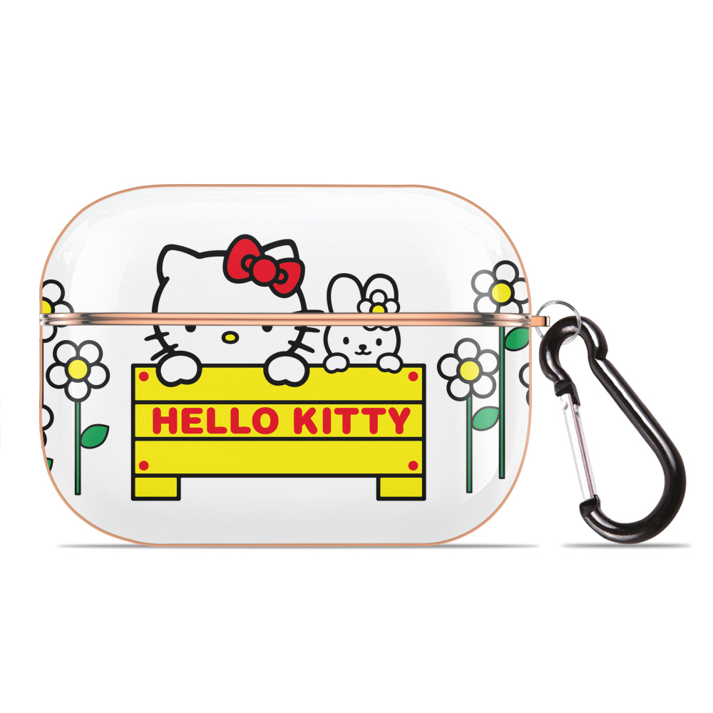 （画像用） Hello Kitty ハローキティ 【AirPods Pro用】ハードシェル保護ケース｜耐衝撃・防指紋・カラビナ付き商品仕様
