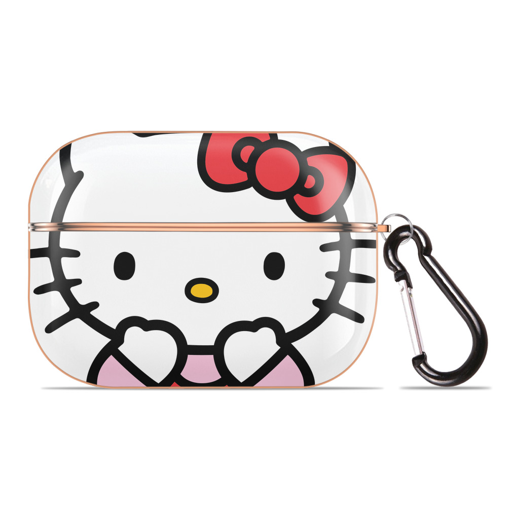 （画像用） Hello Kitty ハローキティ 【AirPods Pro用】ハードシェル保護ケース｜耐衝撃・防指紋・カラビナ付き商品仕様
