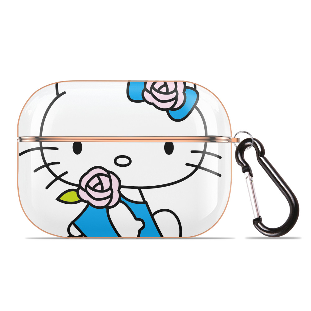（画像用） Hello Kitty ハローキティ 【AirPods Pro用】ハードシェル保護ケース｜耐衝撃・防指紋・カラビナ付き商品仕様