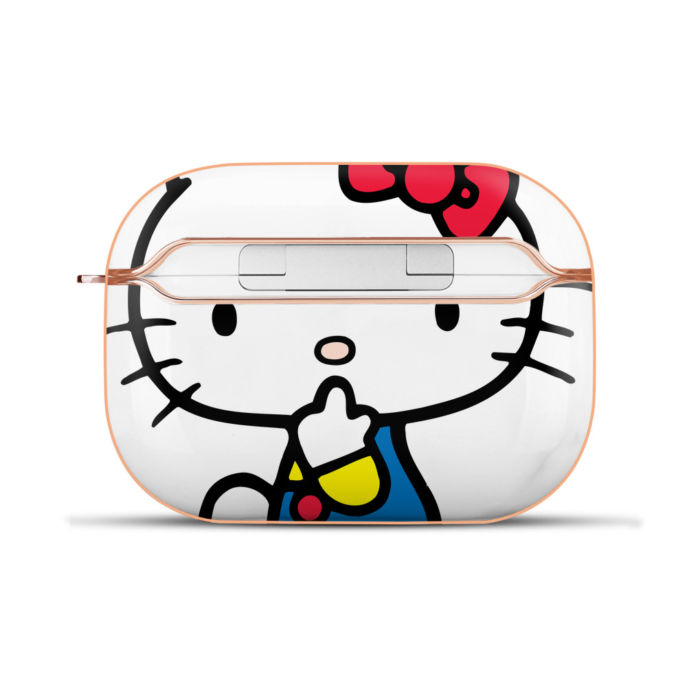 （画像用） Hello Kitty ハローキティ 【AirPods Pro用】ハードシェル保護ケース｜耐衝撃・防指紋・カラビナ付き商品仕様