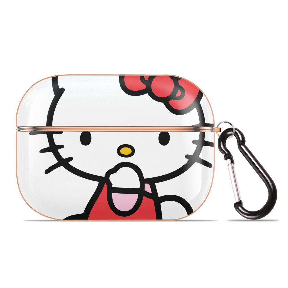 （画像用） Hello Kitty ハローキティ 【AirPods Pro用】ハードシェル保護ケース｜耐衝撃・防指紋・カラビナ付き商品仕様