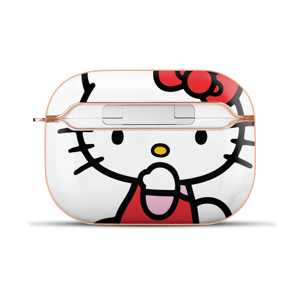 （画像用） Hello Kitty ハローキティ 【AirPods Pro用】ハードシェル保護ケース｜耐衝撃・防指紋・カラビナ付き商品仕様