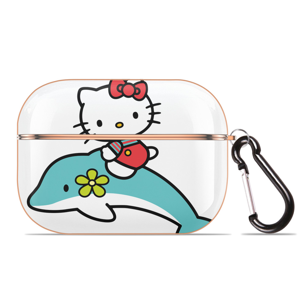 （画像用） Hello Kitty ハローキティ 【AirPods Pro用】ハードシェル保護ケース｜耐衝撃・防指紋・カラビナ付き商品仕様