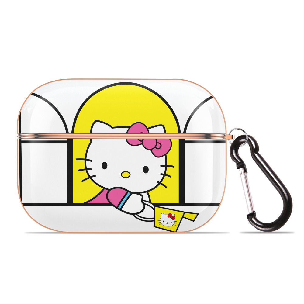 （画像用） Hello Kitty ハローキティ 【AirPods Pro用】ハードシェル保護ケース｜耐衝撃・防指紋・カラビナ付き商品仕様