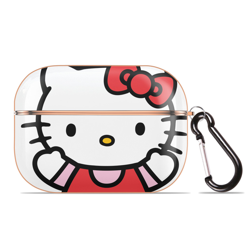 （画像用） Hello Kitty ハローキティ 【AirPods Pro用】ハードシェル保護ケース｜耐衝撃・防指紋・カラビナ付き商品仕様