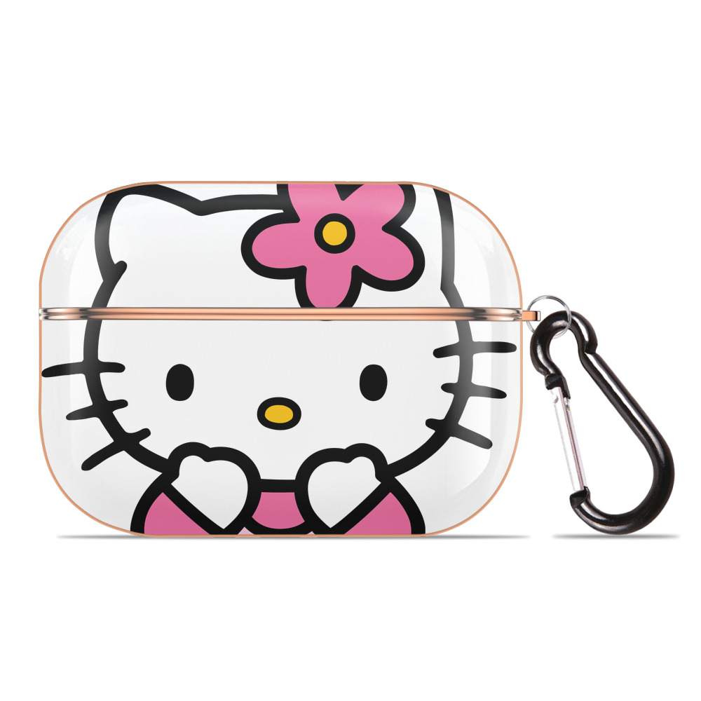 （画像用） Hello Kitty ハローキティ 【AirPods Pro用】ハードシェル保護ケース｜耐衝撃・防指紋・カラビナ付き商品仕様