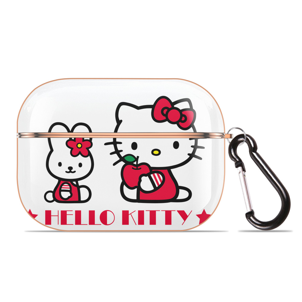 （画像用） Hello Kitty ハローキティ 【AirPods Pro用】ハードシェル保護ケース｜耐衝撃・防指紋・カラビナ付き商品仕様