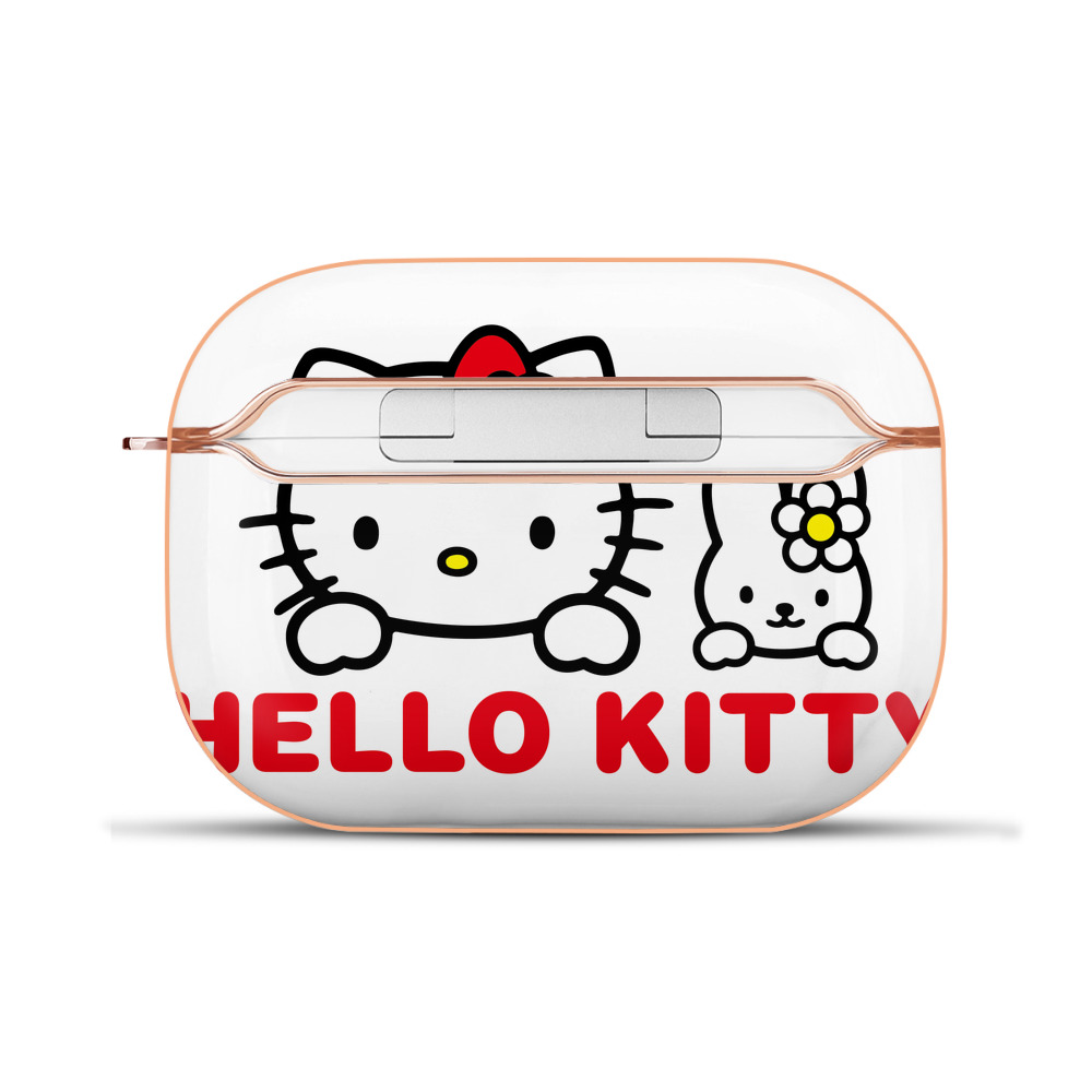 （画像用） Hello Kitty ハローキティ 【AirPods Pro用】ハードシェル保護ケース｜耐衝撃・防指紋・カラビナ付き商品仕様
