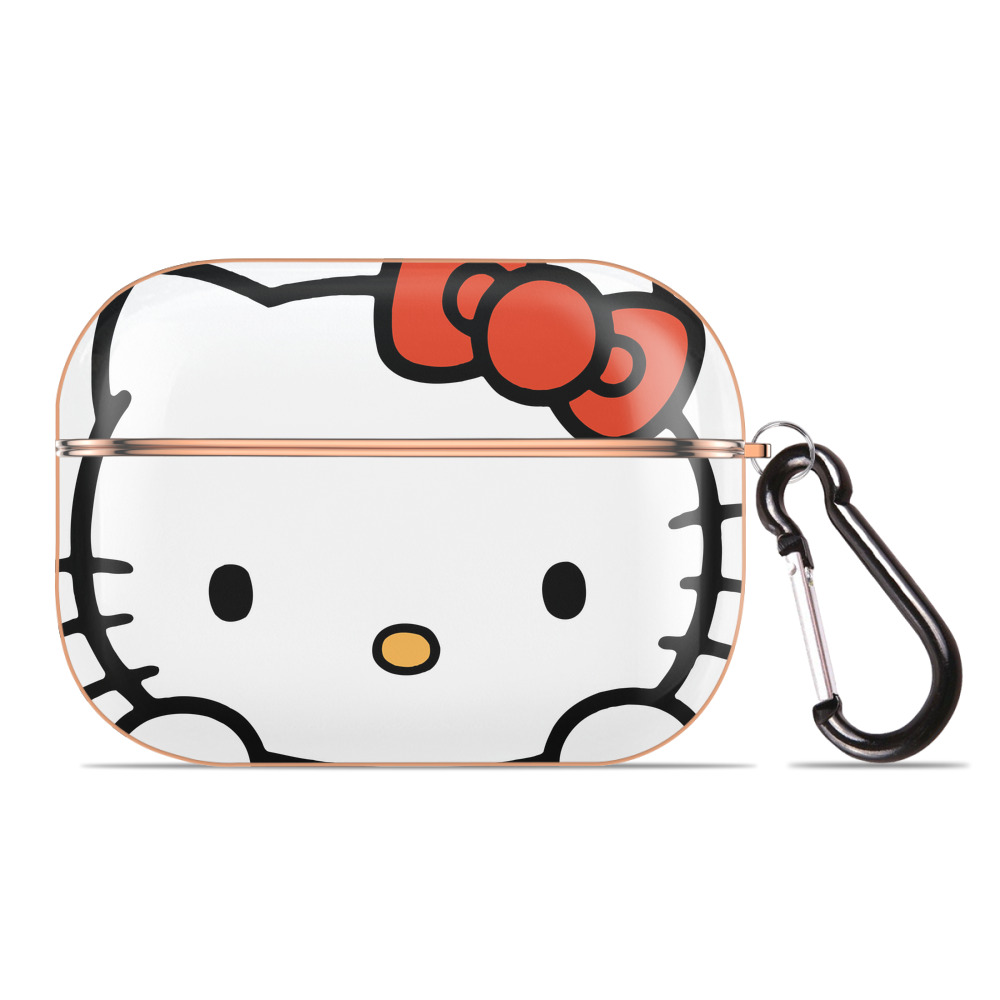 （画像用） Hello Kitty ハローキティ 【AirPods Pro用】ハードシェル保護ケース｜耐衝撃・防指紋・カラビナ付き商品仕様