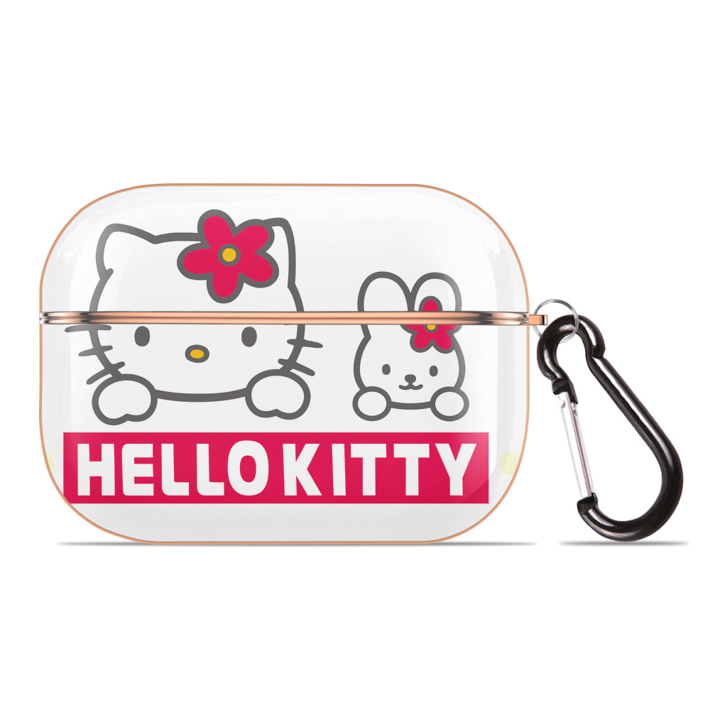 （画像用） Hello Kitty ハローキティ 【AirPods Pro用】ハードシェル保護ケース｜耐衝撃・防指紋・カラビナ付き商品仕様