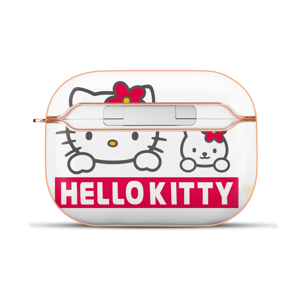 （画像用） Hello Kitty ハローキティ 【AirPods Pro用】ハードシェル保護ケース｜耐衝撃・防指紋・カラビナ付き商品仕様