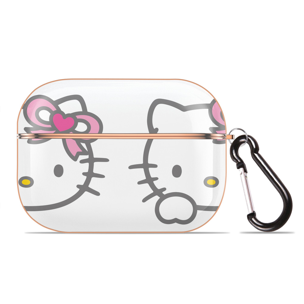 （画像用） Hello Kitty ハローキティ 【AirPods Pro用】ハードシェル保護ケース｜耐衝撃・防指紋・カラビナ付き商品仕様