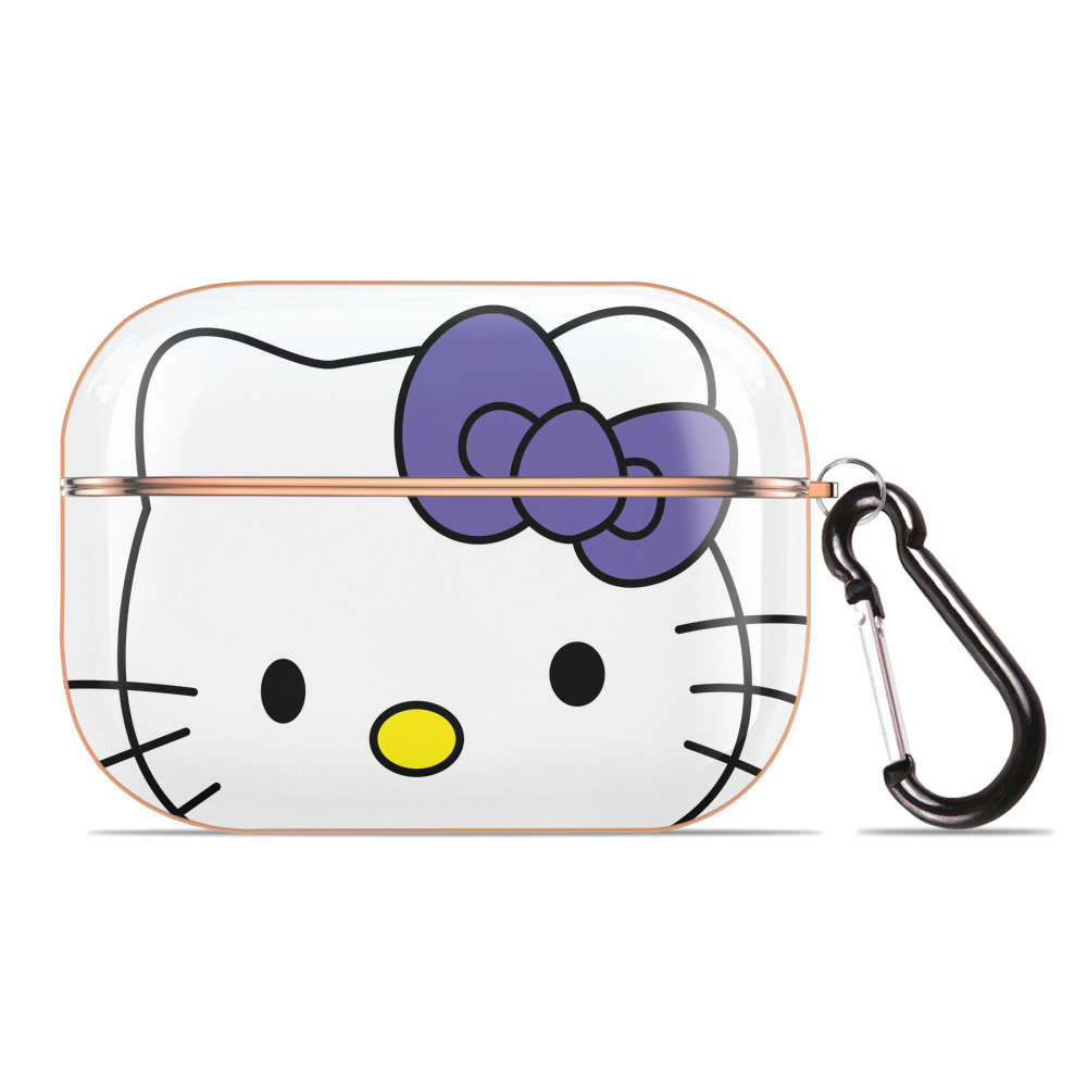 （画像用） Hello Kitty ハローキティ 【AirPods Pro用】ハードシェル保護ケース｜耐衝撃・防指紋・カラビナ付き商品仕様