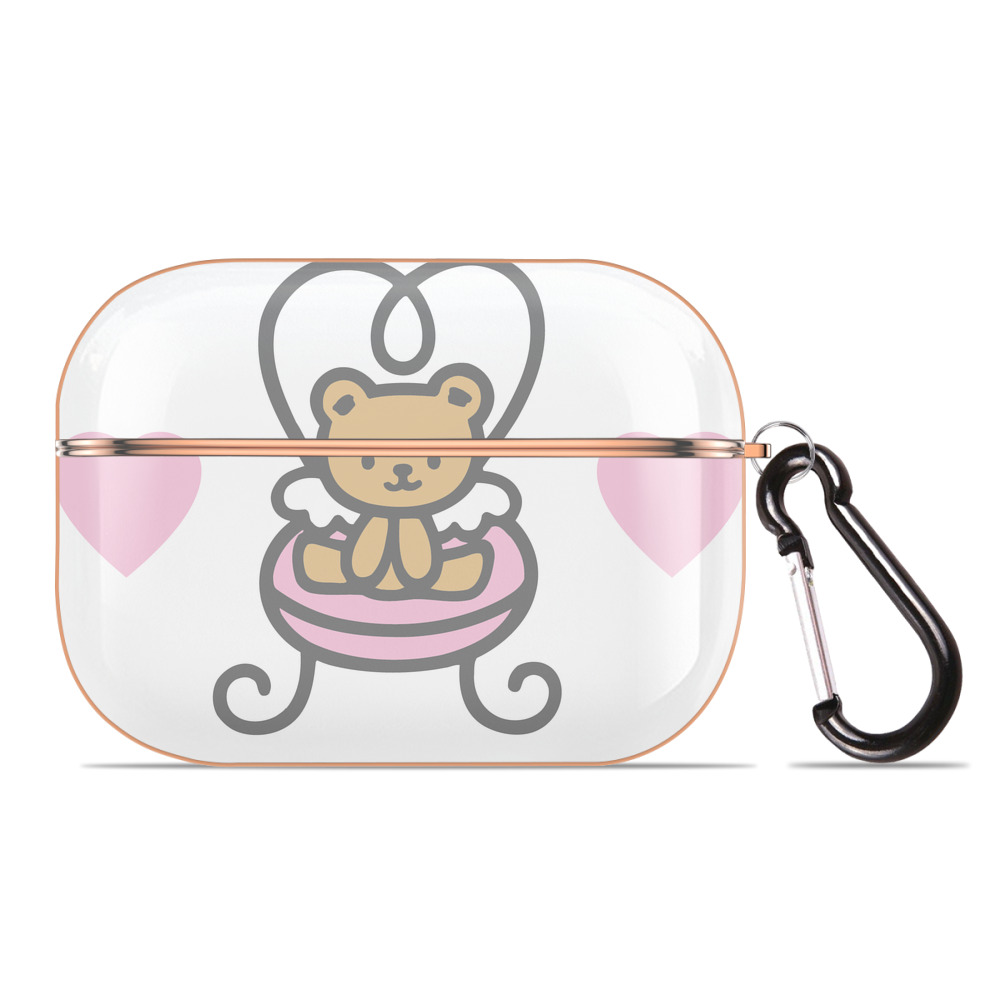 （画像用） Hello Kitty ハローキティ 【AirPods Pro用】ハードシェル保護ケース｜耐衝撃・防指紋・カラビナ付き商品仕様