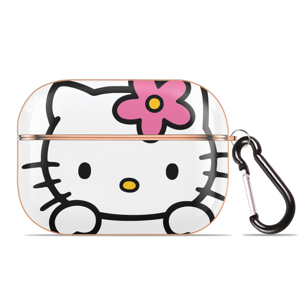 （画像用） Hello Kitty ハローキティ 【AirPods Pro用】ハードシェル保護ケース｜耐衝撃・防指紋・カラビナ付き商品仕様