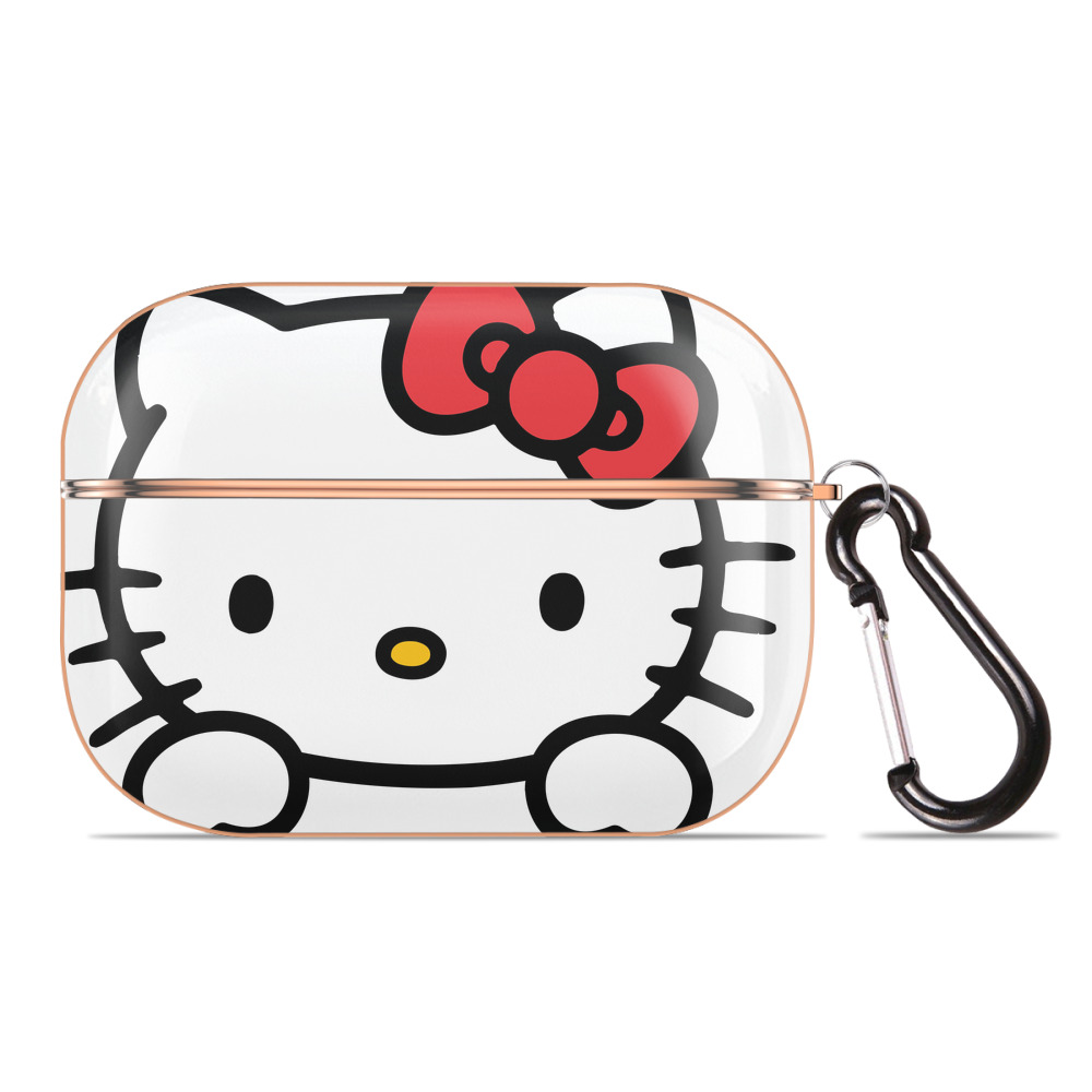 （画像用） Hello Kitty ハローキティ 【AirPods Pro用】ハードシェル保護ケース｜耐衝撃・防指紋・カラビナ付き商品仕様