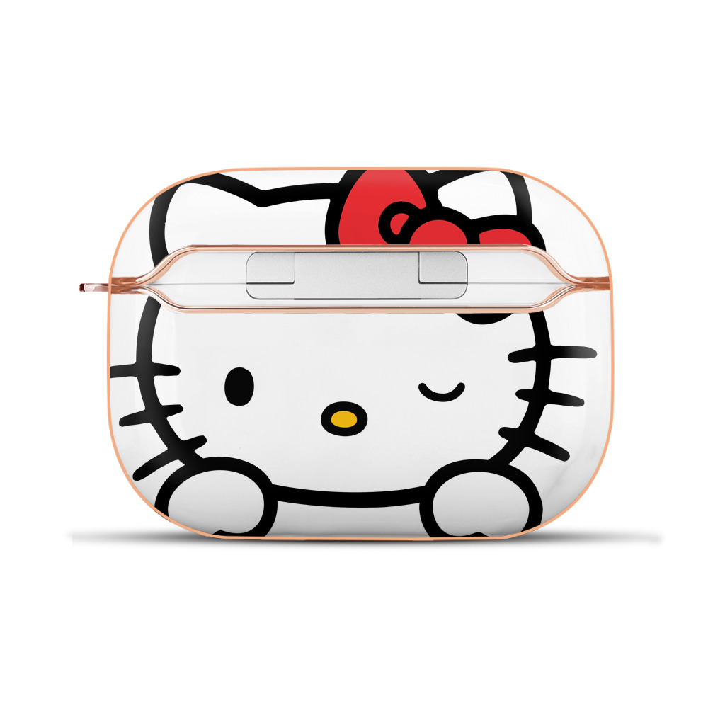 （画像用） Hello Kitty ハローキティ 【AirPods Pro用】ハードシェル保護ケース｜耐衝撃・防指紋・カラビナ付き商品仕様