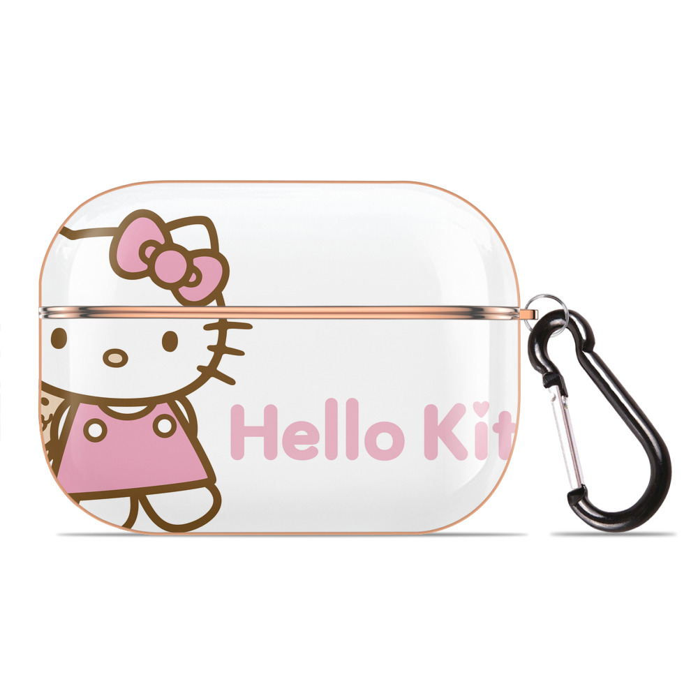 （画像用） Hello Kitty ハローキティ 【AirPods Pro用】ハードシェル保護ケース｜耐衝撃・防指紋・カラビナ付き商品仕様