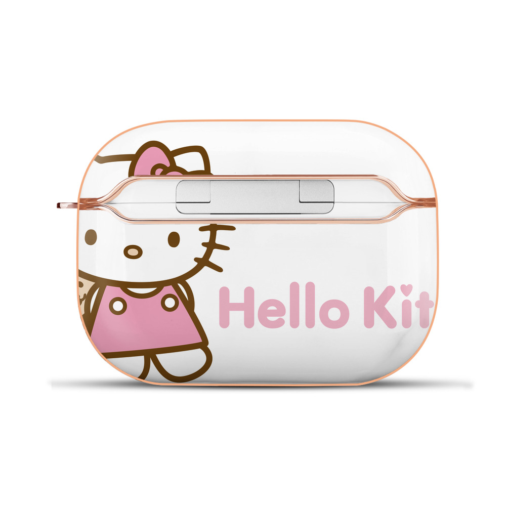 （画像用） Hello Kitty ハローキティ 【AirPods Pro用】ハードシェル保護ケース｜耐衝撃・防指紋・カラビナ付き商品仕様