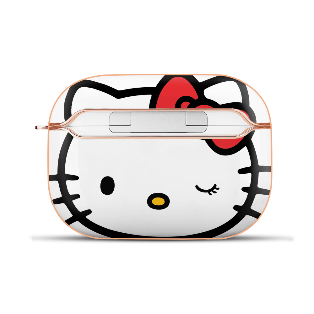 （画像用） Hello Kitty ハローキティ 【AirPods Pro用】ハードシェル保護ケース｜耐衝撃・防指紋・カラビナ付き商品仕様