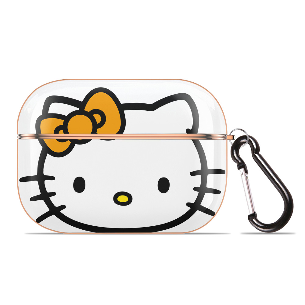 （画像用） Hello Kitty ハローキティ 【AirPods Pro用】ハードシェル保護ケース｜耐衝撃・防指紋・カラビナ付き商品仕様