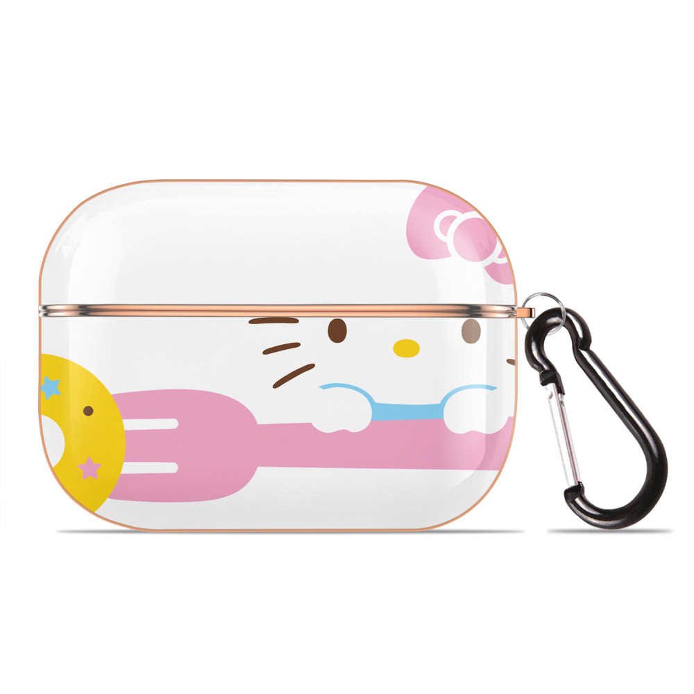 （画像用） Hello Kitty ハローキティ 【AirPods Pro用】ハードシェル保護ケース｜耐衝撃・防指紋・カラビナ付き商品仕様