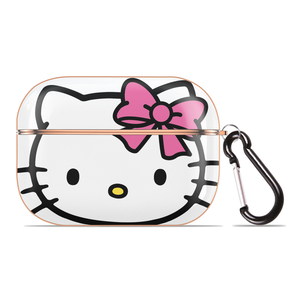 （画像用） Hello Kitty ハローキティ 【AirPods Pro用】ハードシェル保護ケース｜耐衝撃・防指紋・カラビナ付き商品仕様