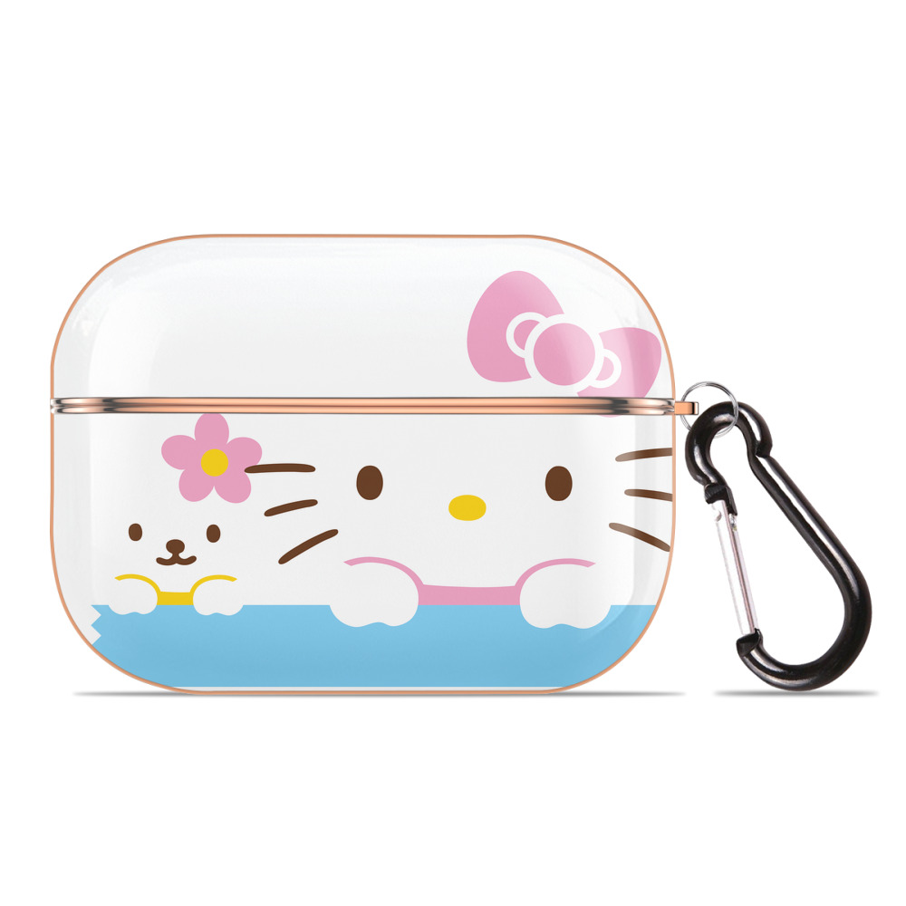 （画像用） Hello Kitty ハローキティ 【AirPods Pro用】ハードシェル保護ケース｜耐衝撃・防指紋・カラビナ付き商品仕様