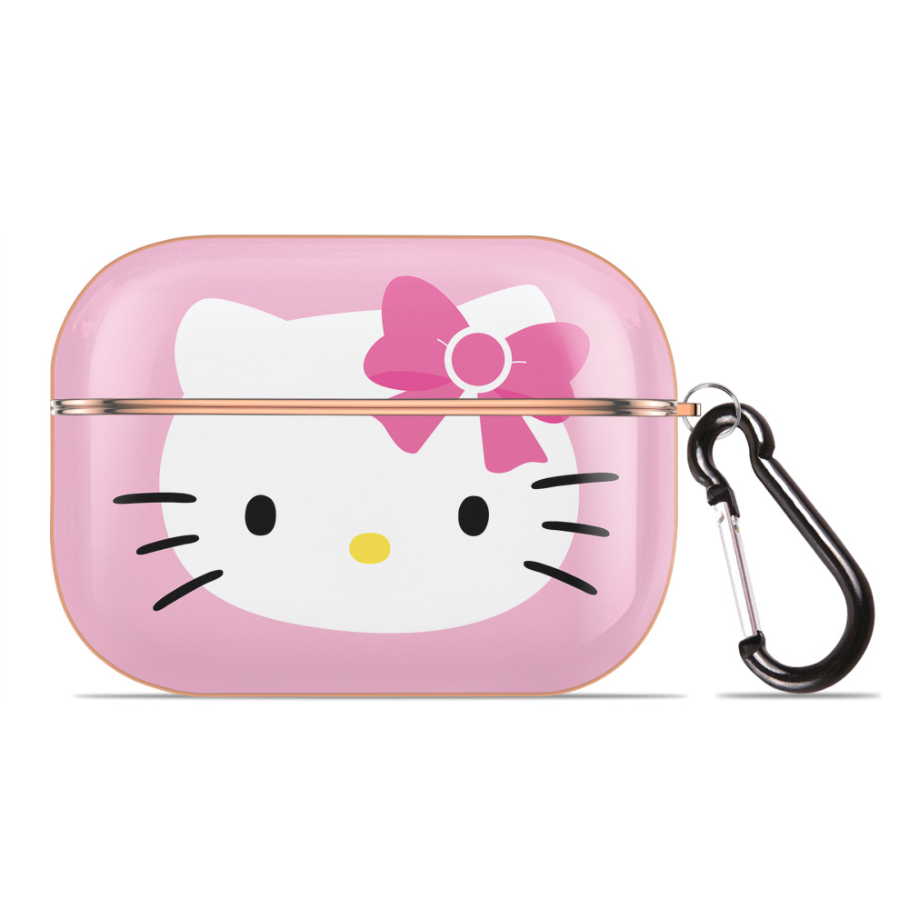 （画像用） Hello Kitty ハローキティ 【AirPods Pro用】ハードシェル保護ケース｜耐衝撃・防指紋・カラビナ付き商品仕様