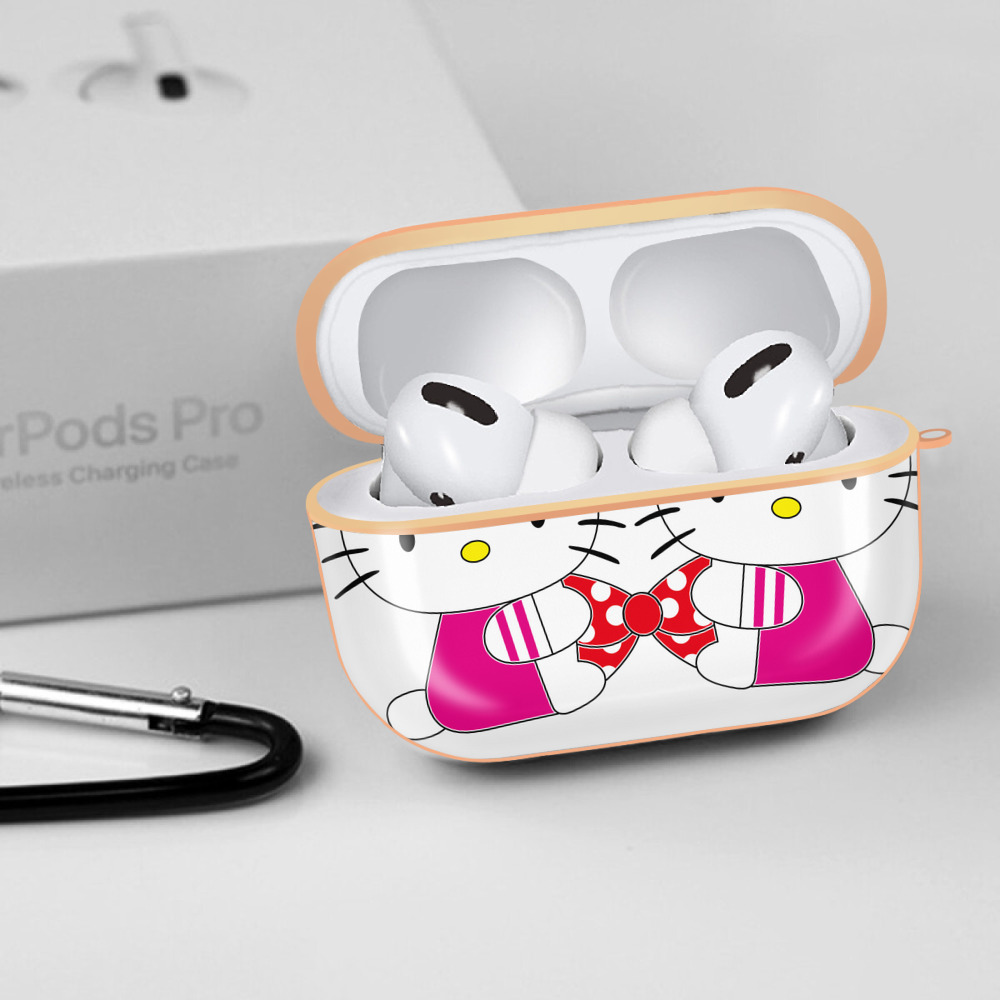 Hello Kitty ハローキティ 【AirPods Pro用】ハードシェル保護ケース｜耐衝撃・防指紋・カラビナ付き商品仕様