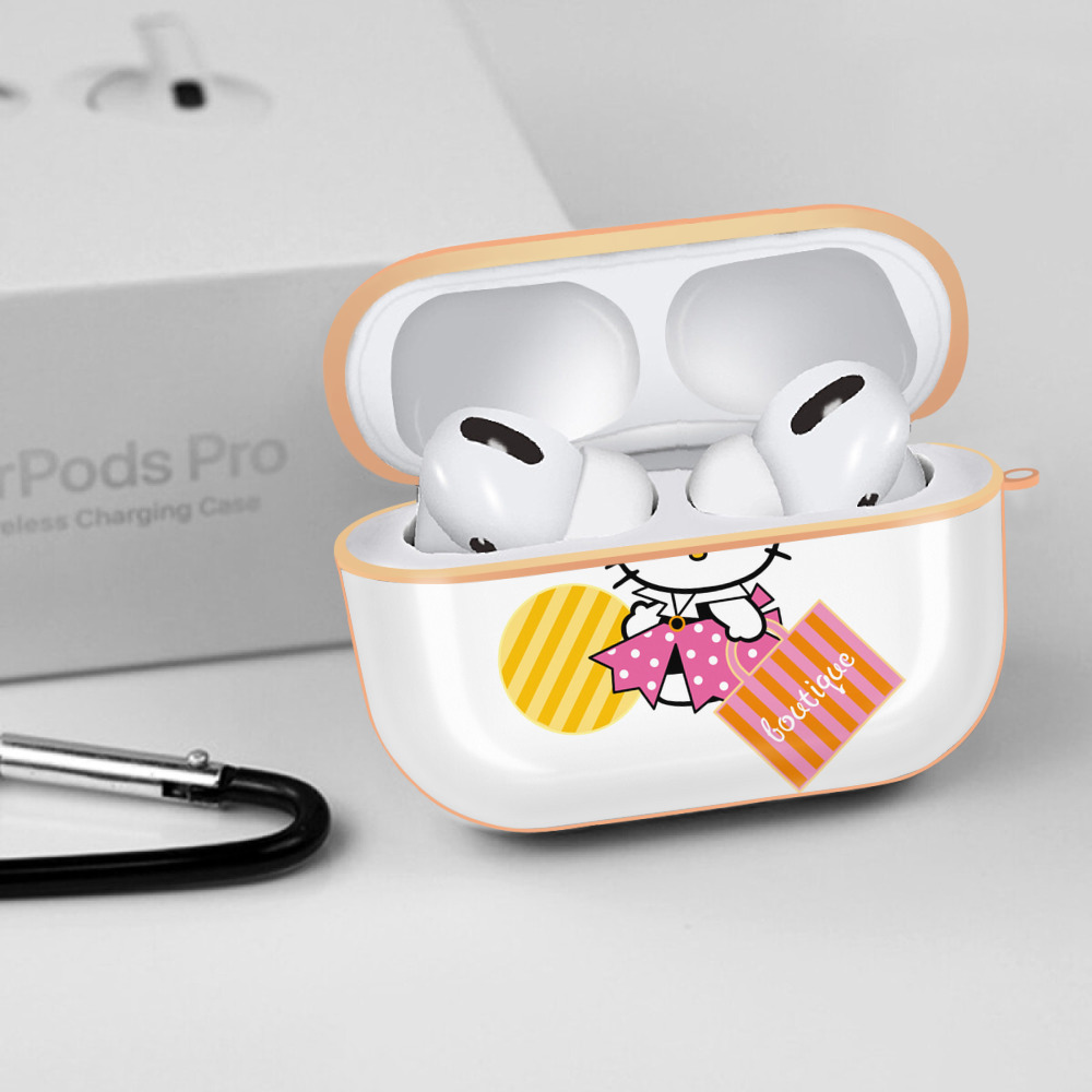 Hello Kitty ハローキティ 【AirPods Pro用】ハードシェル保護ケース｜耐衝撃・防指紋・カラビナ付き商品仕様
