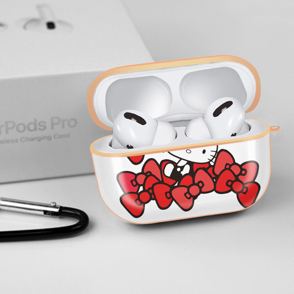 Hello Kitty ハローキティ 【AirPods Pro用】ハードシェル保護ケース｜耐衝撃・防指紋・カラビナ付き商品仕様