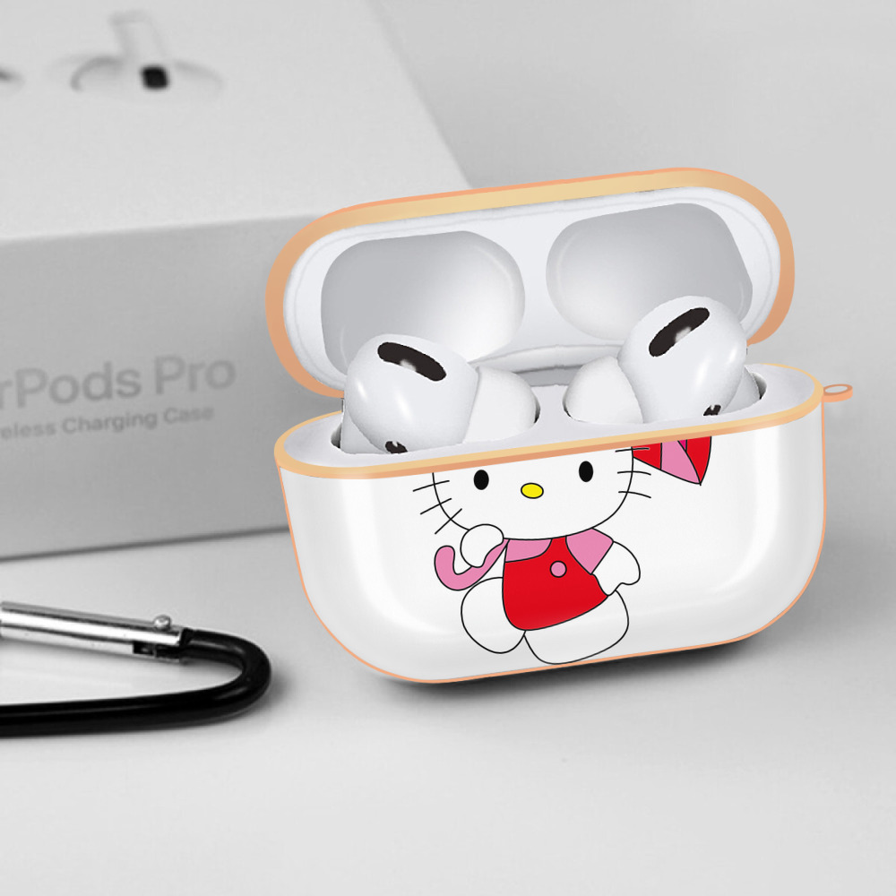 Hello Kitty ハローキティ 【AirPods Pro用】ハードシェル保護ケース｜耐衝撃・防指紋・カラビナ付き商品仕様