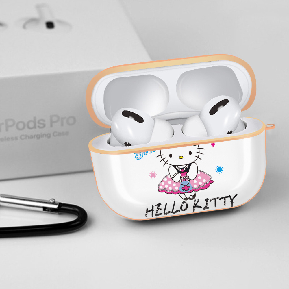 Hello Kitty ハローキティ 【AirPods Pro用】ハードシェル保護ケース｜耐衝撃・防指紋・カラビナ付き商品仕様
