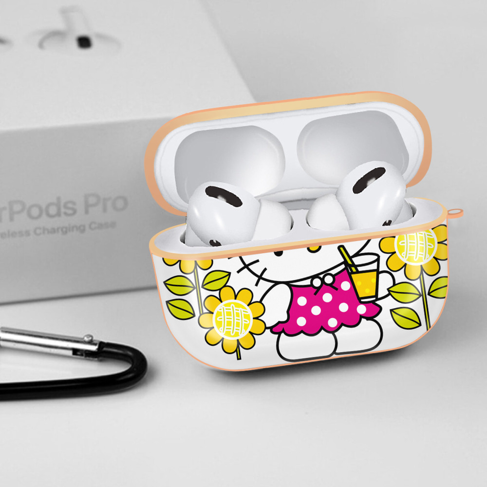 Hello Kitty ハローキティ 【AirPods Pro用】ハードシェル保護ケース｜耐衝撃・防指紋・カラビナ付き商品仕様
