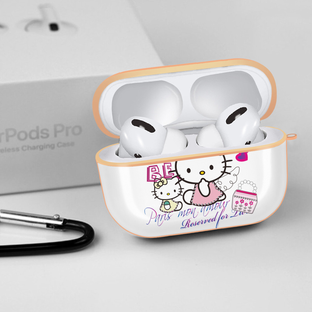Hello Kitty ハローキティ 【AirPods Pro用】ハードシェル保護ケース｜耐衝撃・防指紋・カラビナ付き商品仕様