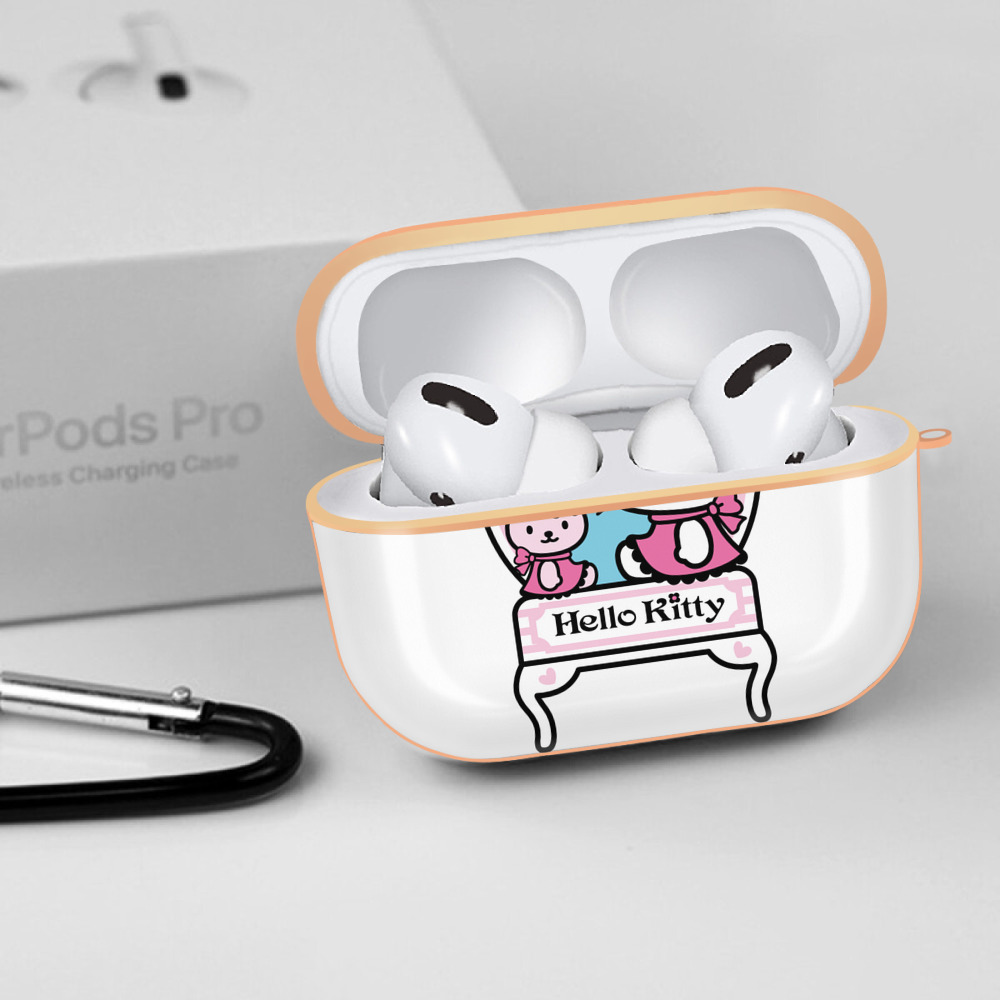 Hello Kitty ハローキティ 【AirPods Pro用】ハードシェル保護ケース｜耐衝撃・防指紋・カラビナ付き商品仕様