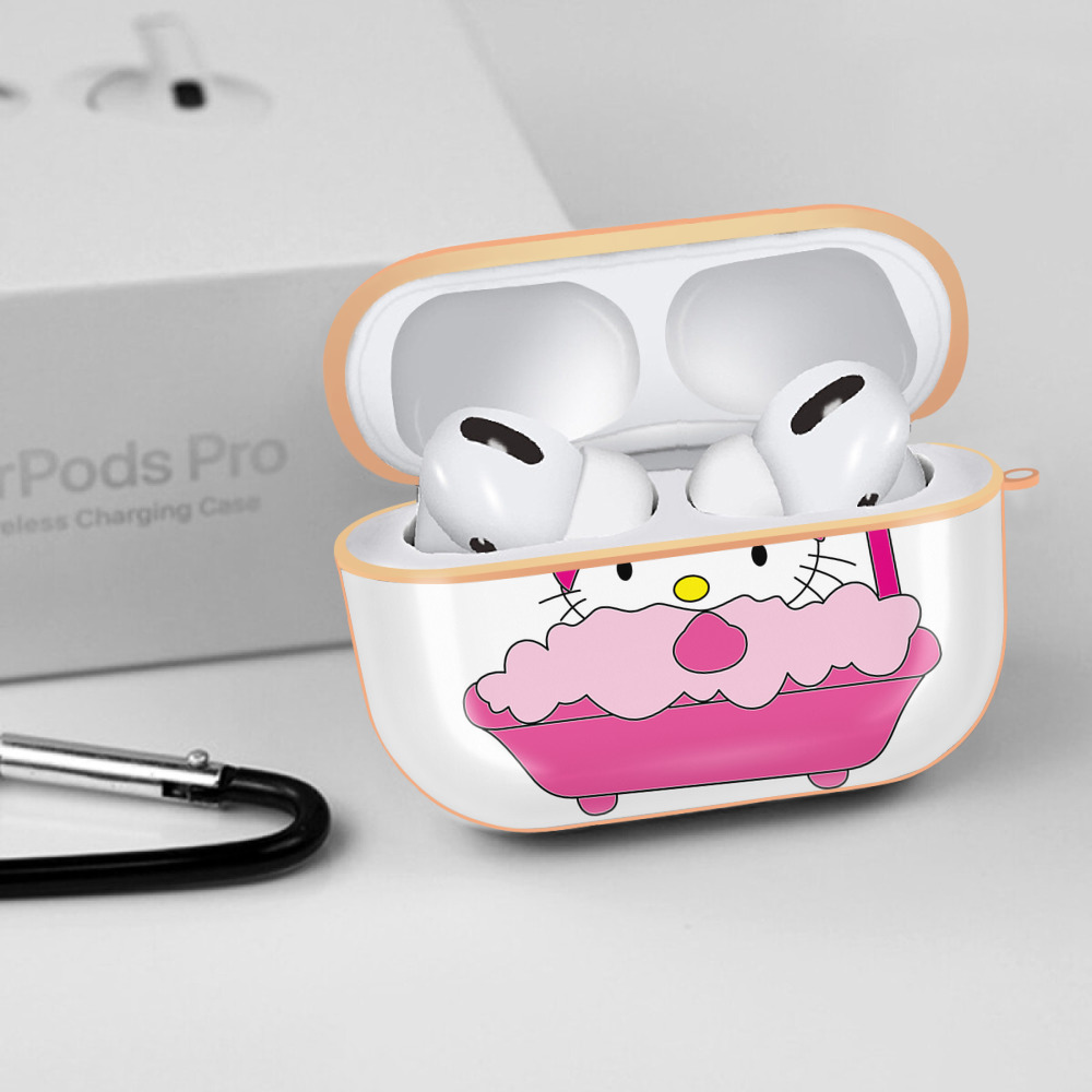 Hello Kitty ハローキティ 【AirPods Pro用】ハードシェル保護ケース｜耐衝撃・防指紋・カラビナ付き商品仕様