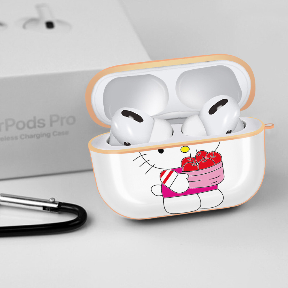 Hello Kitty ハローキティ 【AirPods Pro用】ハードシェル保護ケース｜耐衝撃・防指紋・カラビナ付き商品仕様
