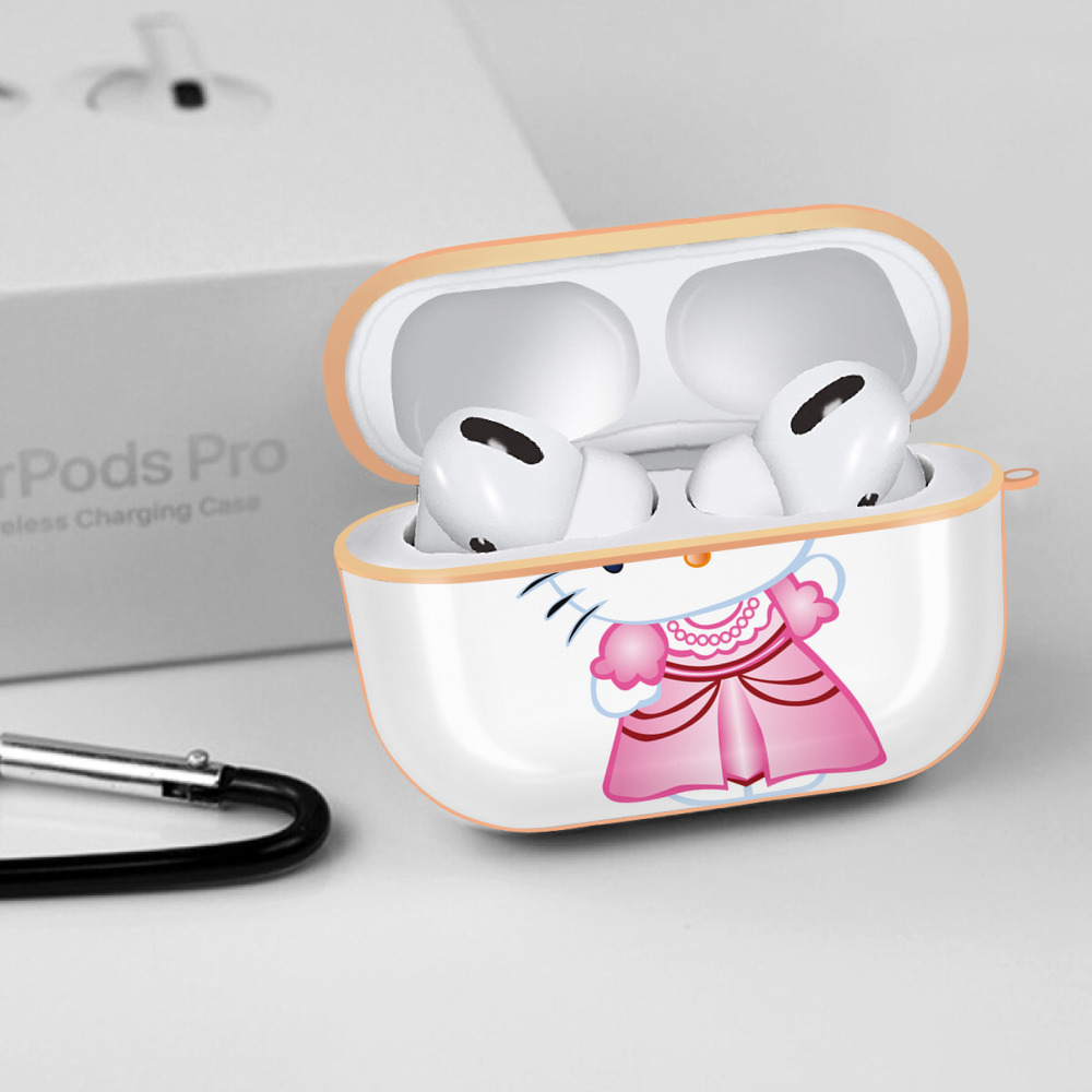 Hello Kitty ハローキティ 【AirPods Pro用】ハードシェル保護ケース｜耐衝撃・防指紋・カラビナ付き商品仕様