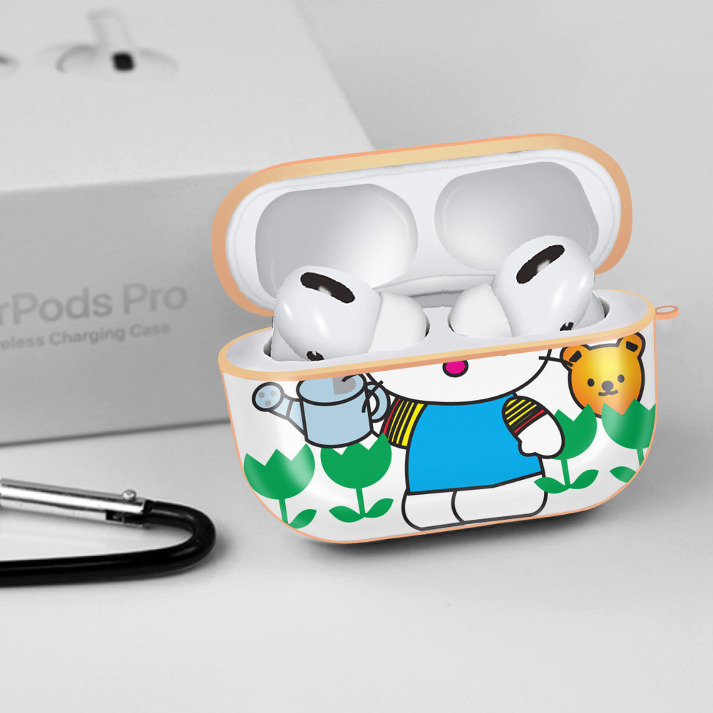Hello Kitty ハローキティ 【AirPods Pro用】ハードシェル保護ケース｜耐衝撃・防指紋・カラビナ付き商品仕様