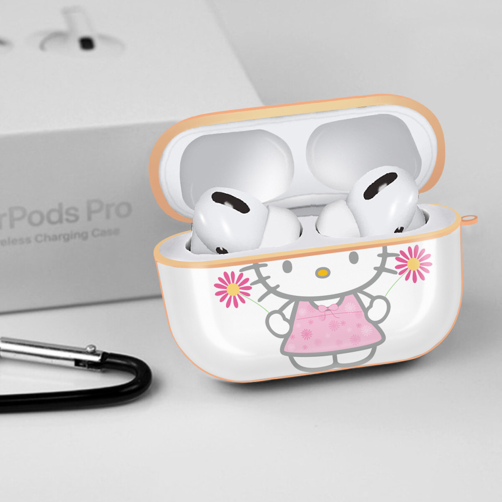 Hello Kitty ハローキティ 【AirPods Pro用】ハードシェル保護ケース｜耐衝撃・防指紋・カラビナ付き商品仕様