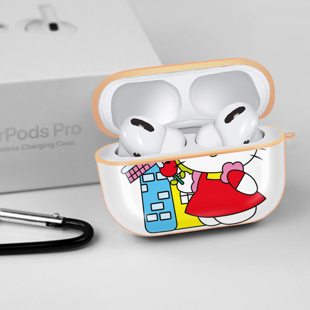 Hello Kitty ハローキティ 【AirPods Pro用】ハードシェル保護ケース｜耐衝撃・防指紋・カラビナ付き商品仕様