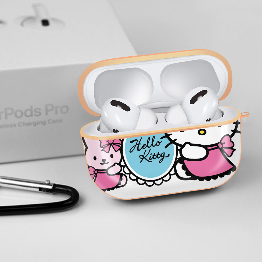 Hello Kitty ハローキティ 【AirPods Pro用】ハードシェル保護ケース｜耐衝撃・防指紋・カラビナ付き商品仕様