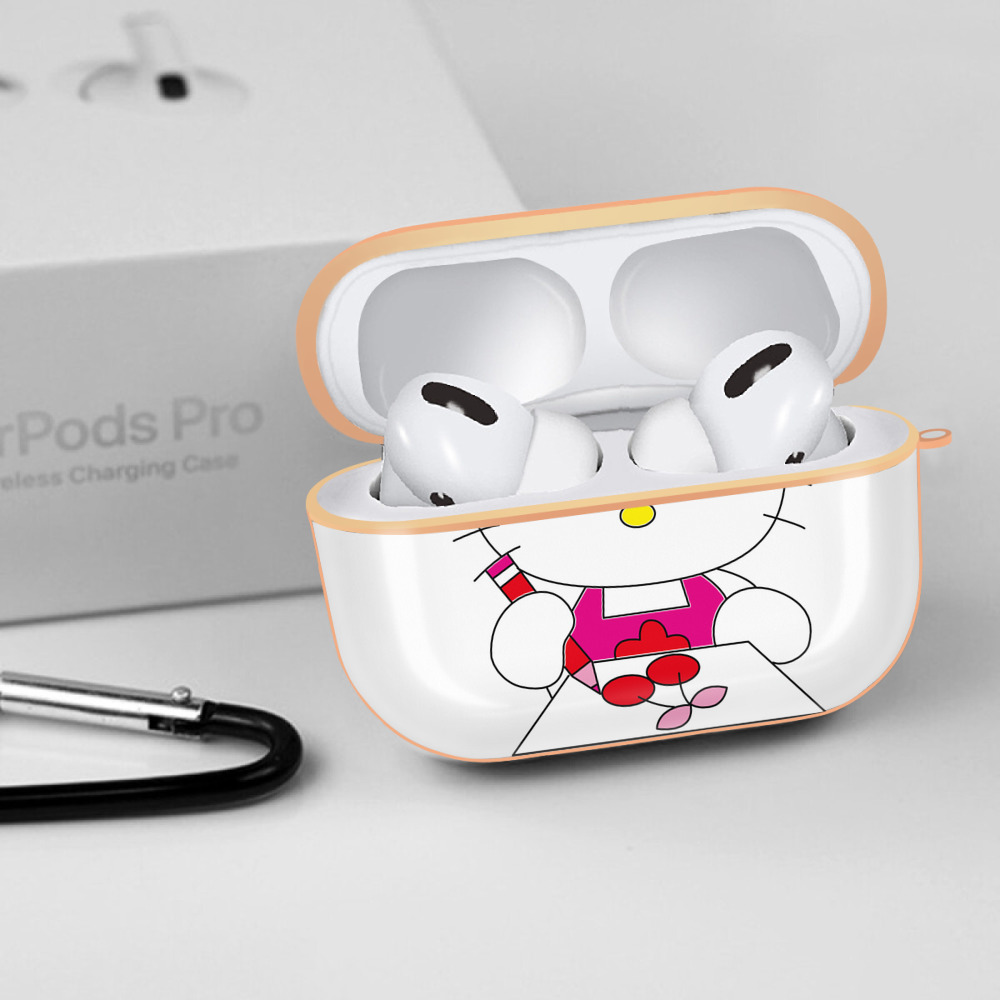 Hello Kitty ハローキティ 【AirPods Pro用】ハードシェル保護ケース｜耐衝撃・防指紋・カラビナ付き商品仕様