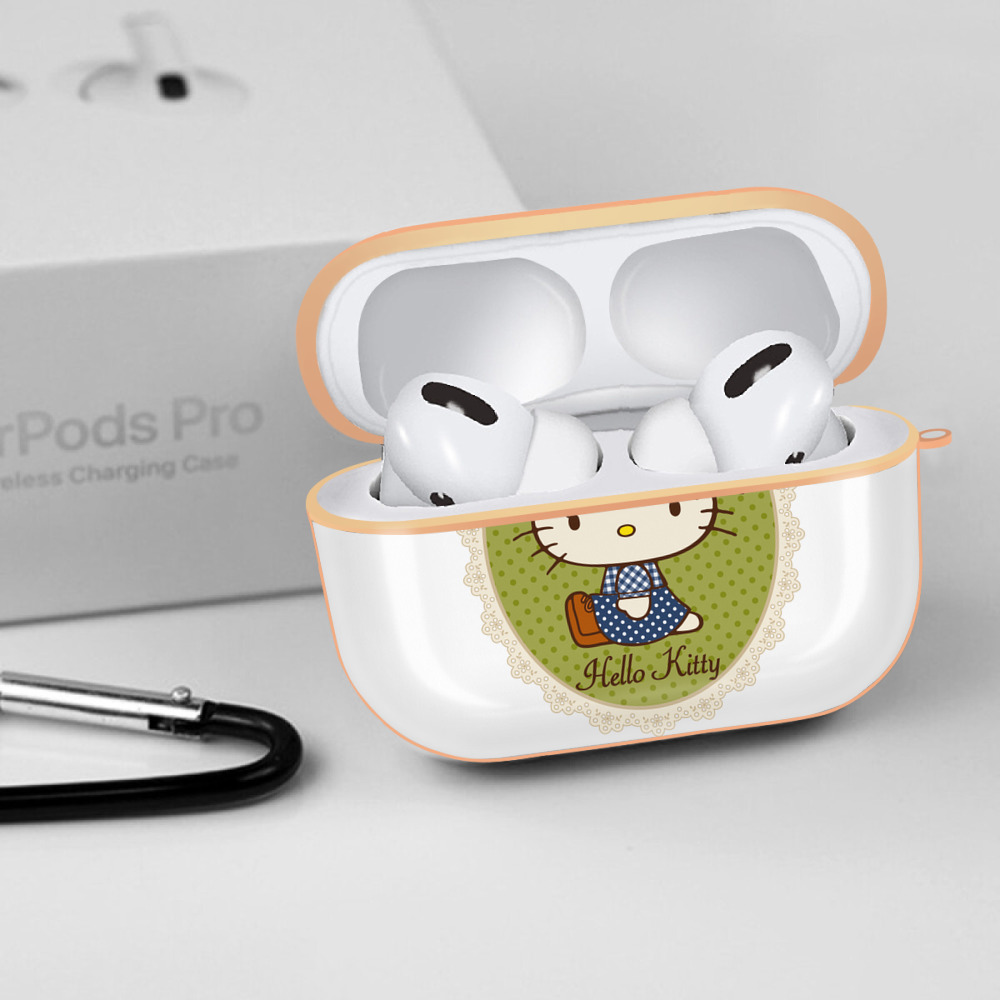 Hello Kitty ハローキティ 【AirPods Pro用】ハードシェル保護ケース｜耐衝撃・防指紋・カラビナ付き商品仕様